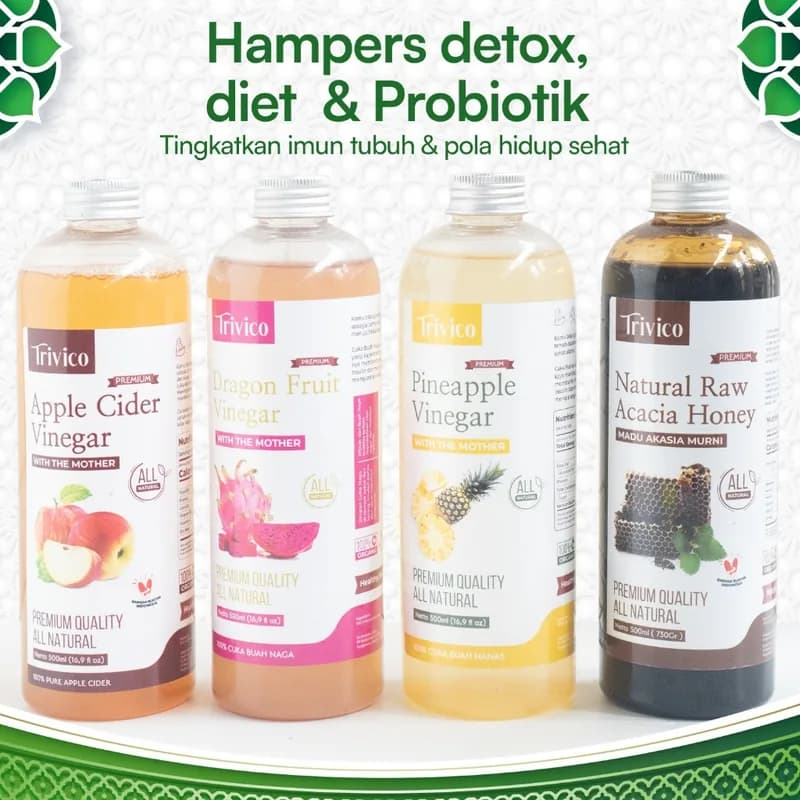 Trivico Paket Hampers Lebaran Minuman Organik Sehat - Detox, Diet & Probiotik