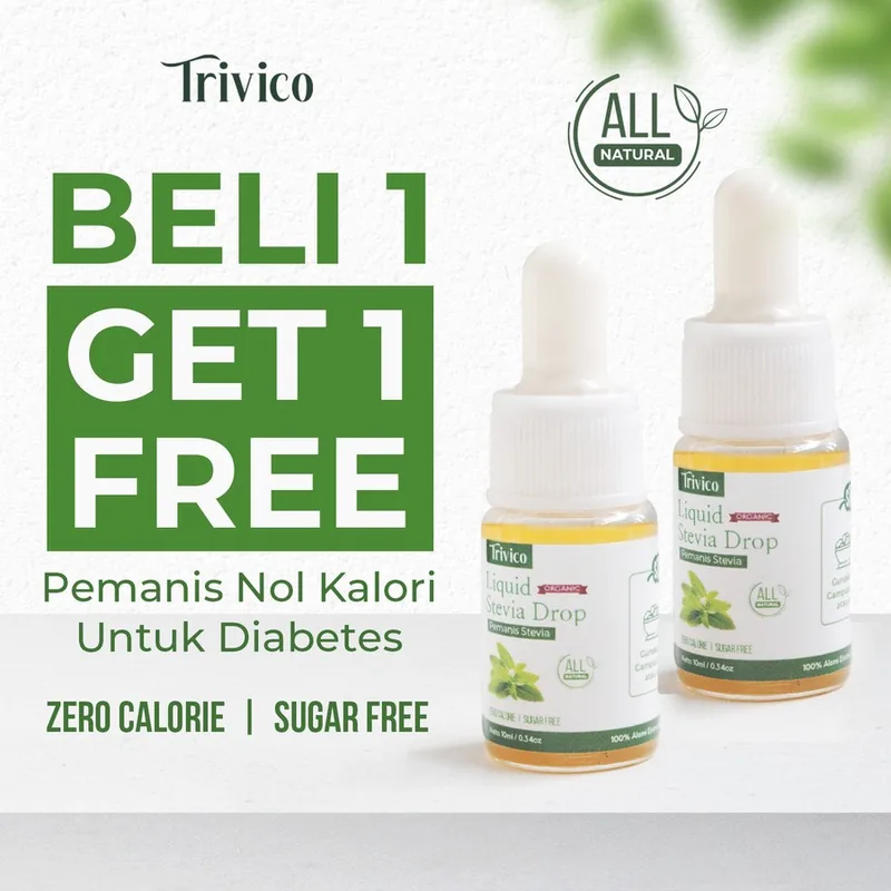 Paket Stevia Cair Isi 2 pcs - Pemanis Nol