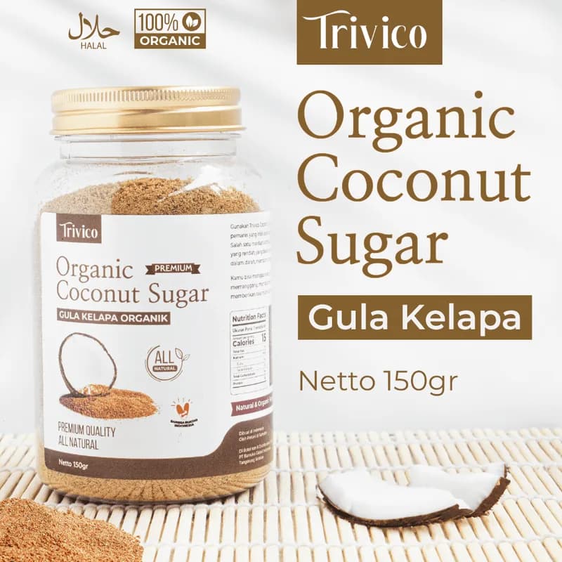 Trivico Gula Kelapa Organik Bubuk - Gula Kelapa Murni 100%