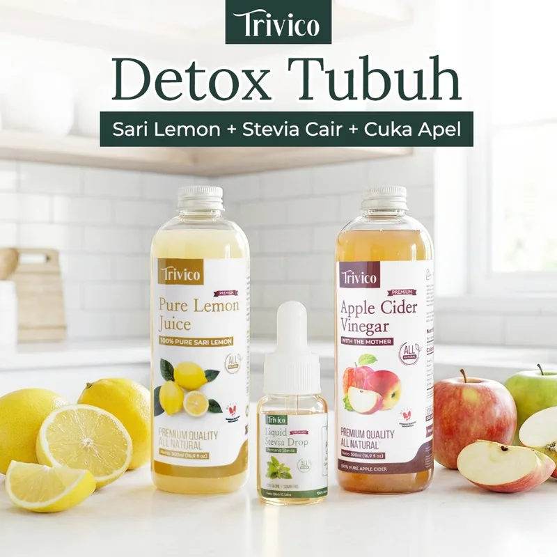 Paket Detox Tubuh Sari Lemon 500ml Cuka